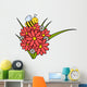 Bee and Flowers Wall Decal