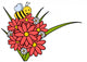 Bee and Flowers Wall Decal
