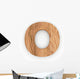 3D Wood Font Character "O" Wall Decal