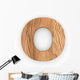3D Wood Font Character "O" Wall Decal