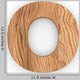 3D Wood Font Character "O" Wall Decal