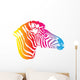 Rainbow Zebra Wall Decal