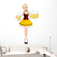 Oktoberfest Girl Wall Decal