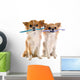 Chihuahuas and Toothbrush Wall Decal