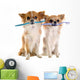 Chihuahuas and Toothbrush Wall Decal