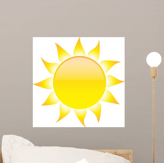 Sun with Rays Wall Decal