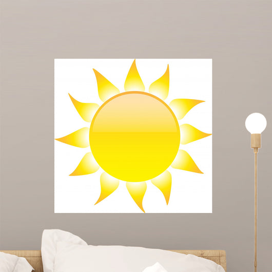 Sun with Rays Wall Decal