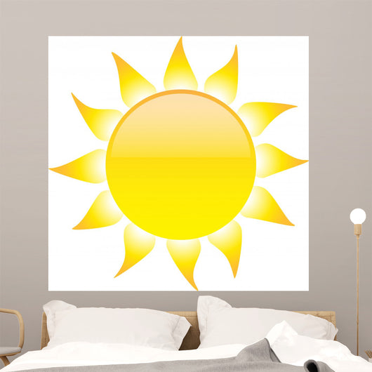Sun with Rays Wall Decal