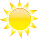 Sun with Rays Wall Decal