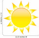 Sun with Rays Wall Decal