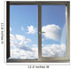 Window and Clouds Wall Decal