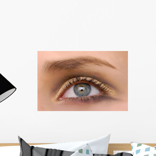 Macro Beautiful Female Eye Wall Decal