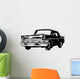 Retro Car Vector Illustration Wall Decal
