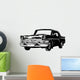 Retro Car Vector Illustration Wall Decal