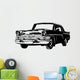Retro Car Vector Illustration Wall Decal