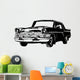 Retro Car Vector Illustration Wall Decal