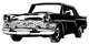 Retro Car Vector Illustration Wall Decal