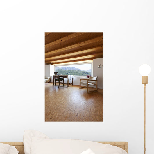 Rural Home Interior Window Wall Decal