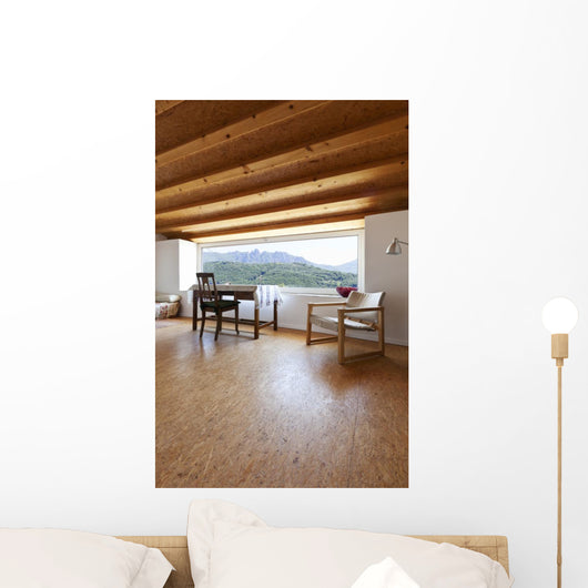 Rural Home Interior Window Wall Decal