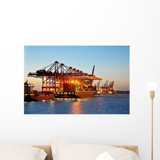 Container Ship When Loaded Wall Decal