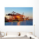 Container Ship When Loaded Wall Decal
