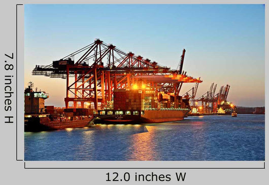 Container Ship When Loaded Wall Decal