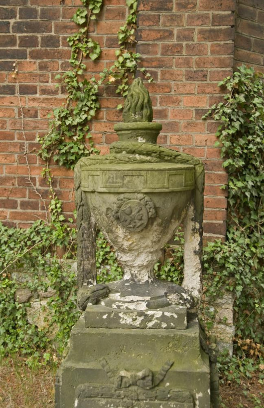 Weathered Urn Made Stone Wall Decal