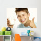 Boy Drink Milk Wall Decal