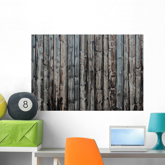 Old Weathered Boards Vertical Wall Decal