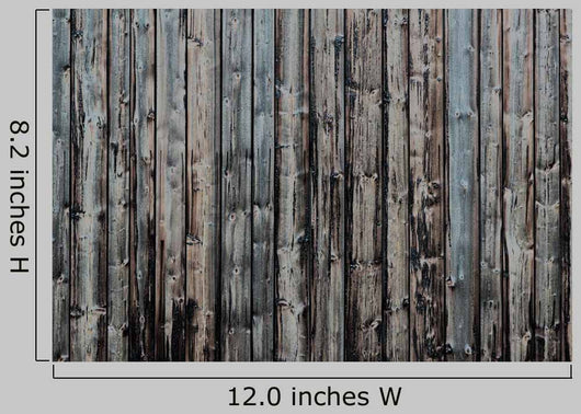 Old Weathered Boards Vertical Wall Decal