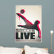 Football Poster Live Wall Decal