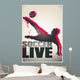 Football Poster Live Wall Decal