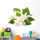 White Jasmine Flowers Wall Decal