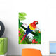 Macaw Bird Tropical Forest Wall Decal