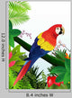 Macaw Bird Tropical Forest Wall Decal