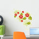 Red Flowers Wall Decal