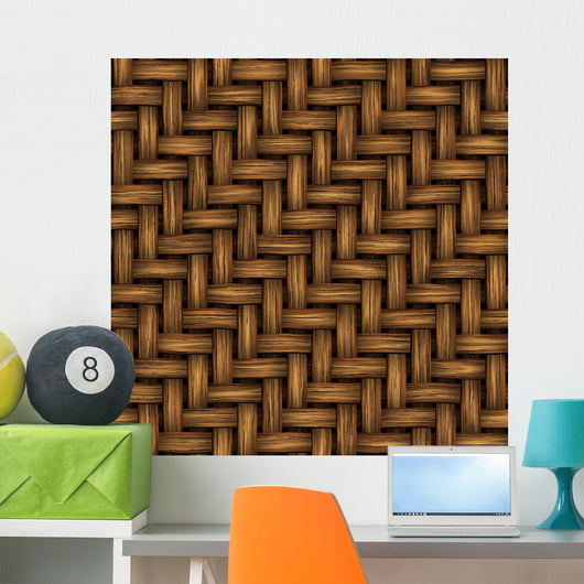 Wicker Seamless Texture Wall Decal