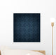 Seamless Deep-Blue Damask Pattern Wall Decal