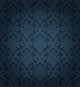 Seamless Deep-Blue Damask Pattern Wall Decal