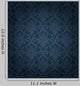 Seamless Deep-Blue Damask Pattern Wall Decal
