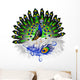 Peacock Illustration Wall Decal