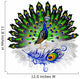 Peacock Illustration Wall Decal
