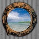 Beach Port Hole Wall Decal