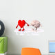 Heart and Brain Walk Wall Decal