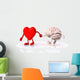Heart and Brain Walk Wall Decal