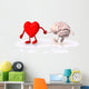 Heart and Brain Walk Wall Decal
