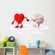 Heart and Brain Walk Wall Decal