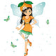 Orange Fairy Wall Decal