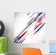 Abstract Diagonal Lines Vector Wall Decal