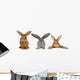 Brown Rabbit Wall Decal